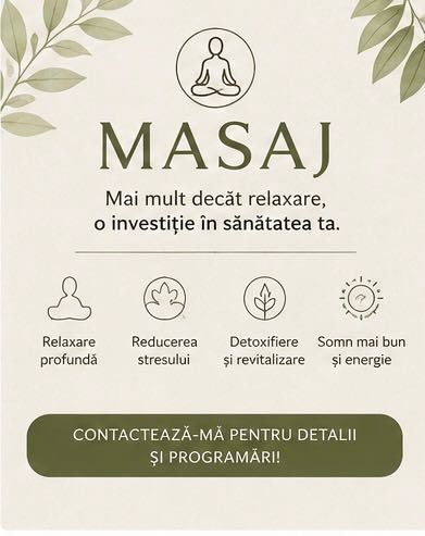 Masaj la domiciliu în București Nord și Ilfov. WellNest Home Massage.