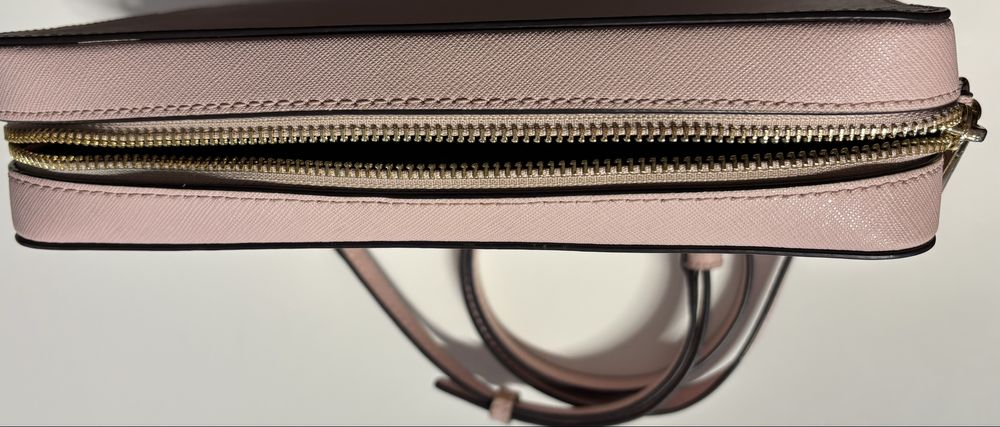 Geanta Michael Kors model cross-body culoare roz pal