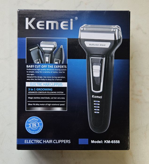 Чисто нова мултифункционална машинка за подстригване и бръснене Kemei