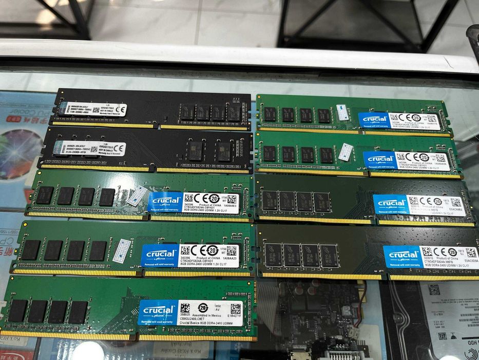 Оперативная Память DDR4 8Gb Crucial 2400MHz В Количестве 10 Штук