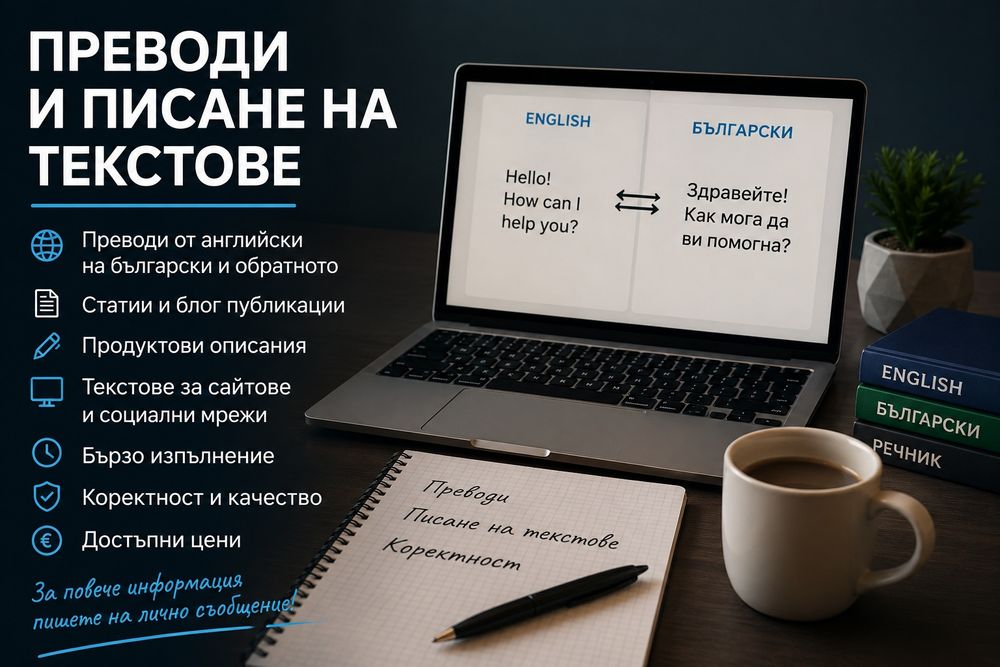 Преводи и писане на текстове