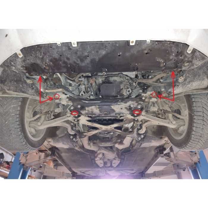 Метална кора под двигател скорости Audi A4 B9 2015г +