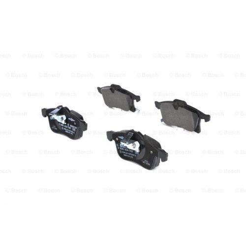 Set placute frana Bosch 0986424707, parte montare : Punte Fata Opel Zafira B, Meriva, Meriva B, Corsa D, Corsa C, Combo, Astra J, Astra H, Astra G