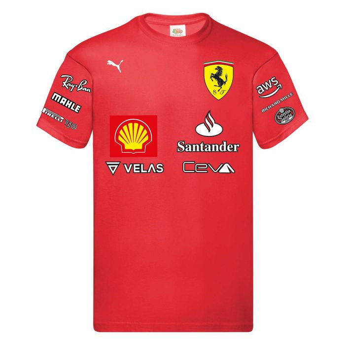 Tricou formula 1 fani Ferrari pilot Sainz Leclerc  Hamilton
