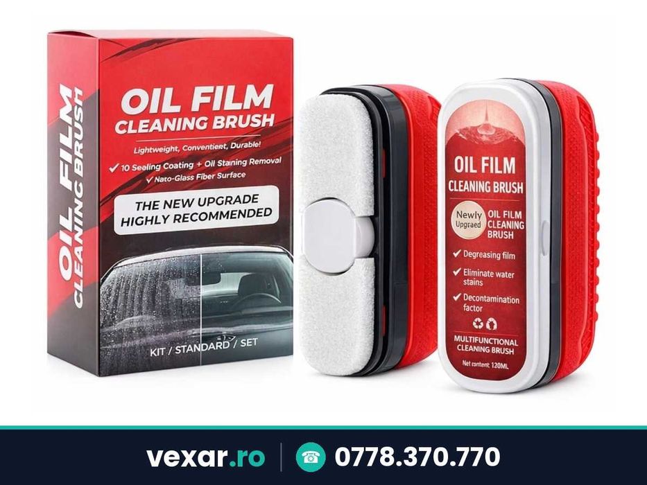 Set 2 perii curatare parbriz cu solutie 120ml, indeparteaza pelicula