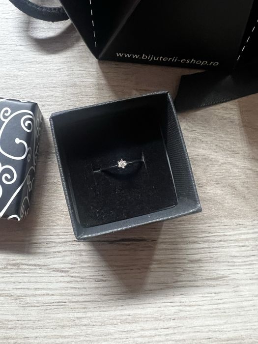 Inel aur alb 14 k