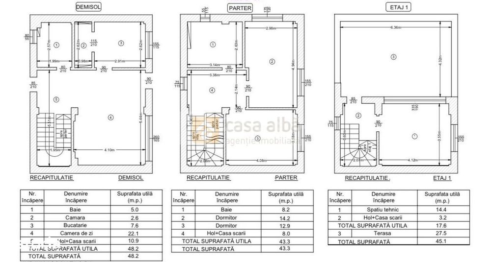Popas Pacurari - duplex modern de inchiriat, D+P+E, terasa, parcare