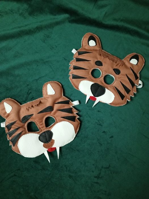 Детские, карнавальные маски животных в наличии, остальные на заказ