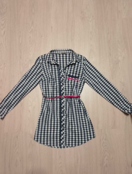 Rochie tip cămașă cu mâneci ajustabile