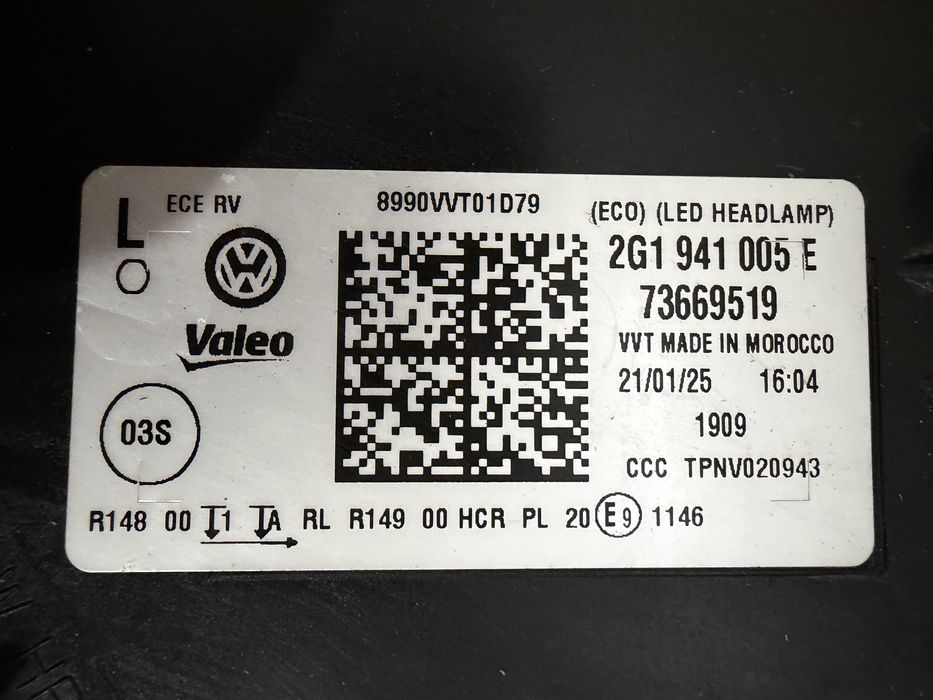 Faruri, Far stanga / Far dreapta VW Polo 2G Facelift 2021-2025