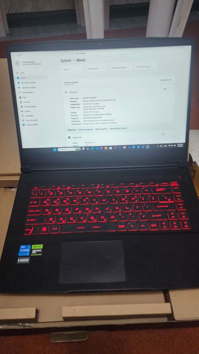 MSI i5-1240H (Игровой) notebook