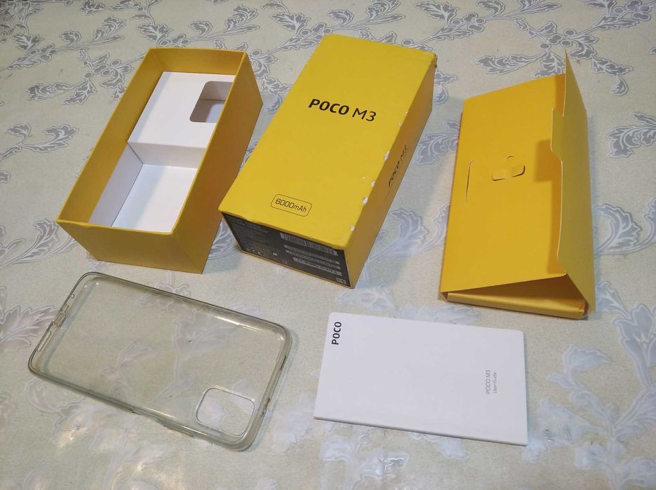 Упаковка POCO M3, IPhone X, HUAWEI nova 10 SE. Коробка от телефона.