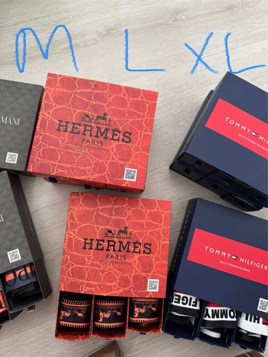 Set 3 perechi de boxeri 95% bumbac