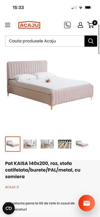 Pat 2 persoane  140/200 ca nou