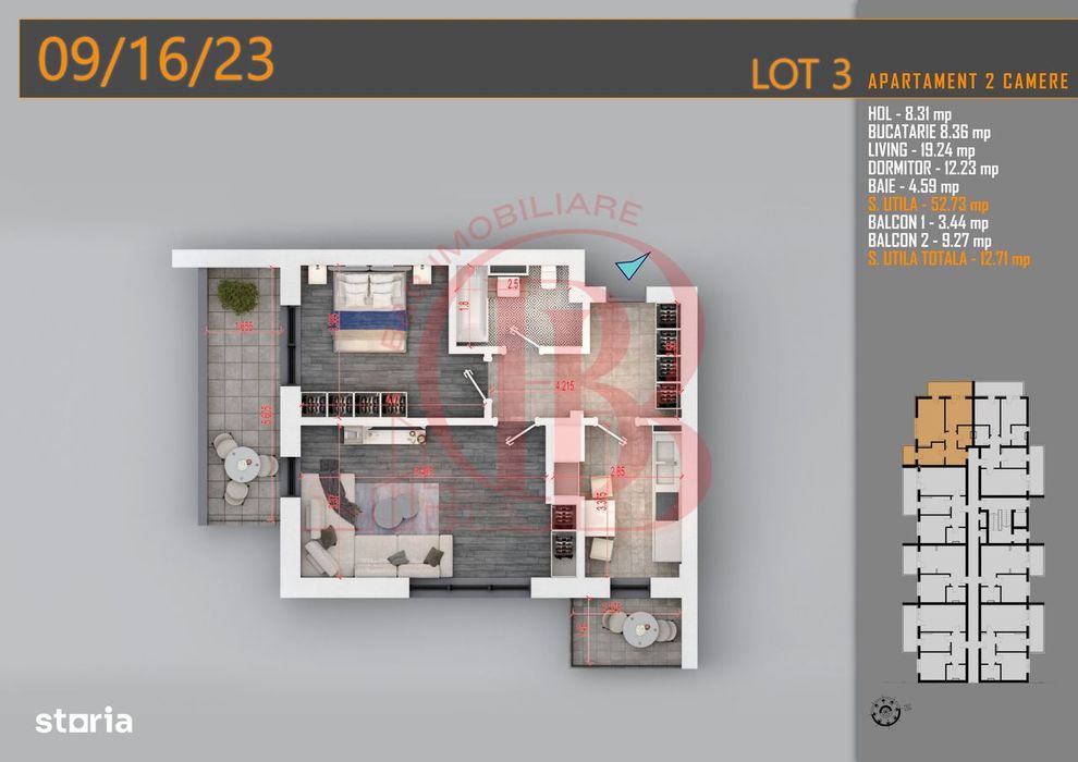 Apartament decomandat 2 camere Titan-Pallady-Metrou Teclu