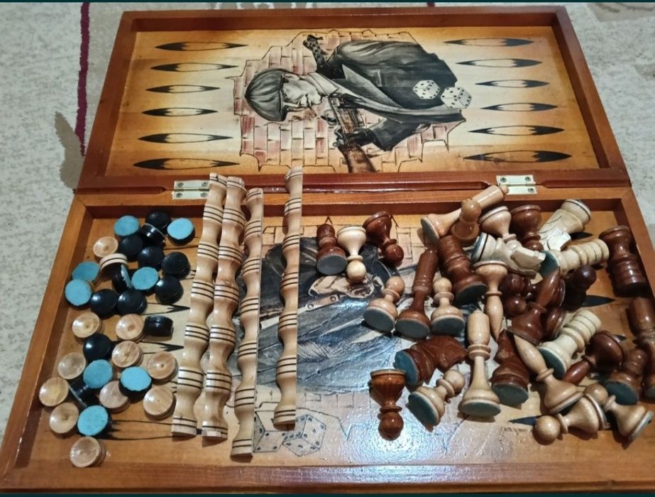 3в1 шахматные нарды