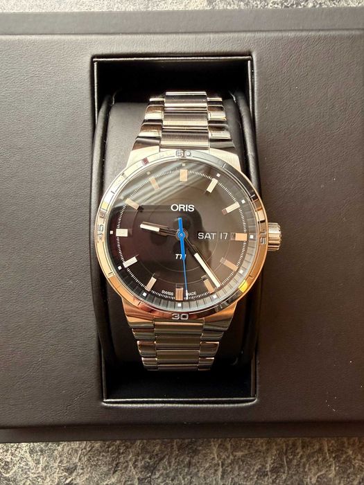 Ceas elvetian Oris TT1 Nou, pachet complet
