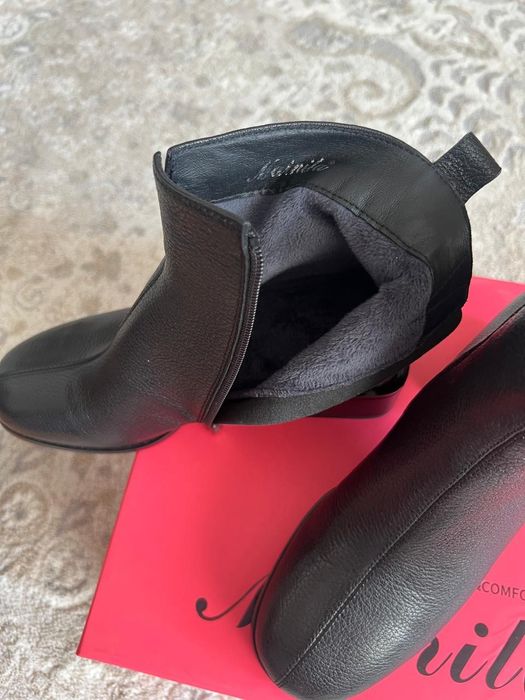 Кожаные полусапожки, 36 размер