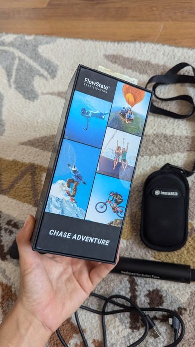 Insta360 action camera като нова пълен комплект