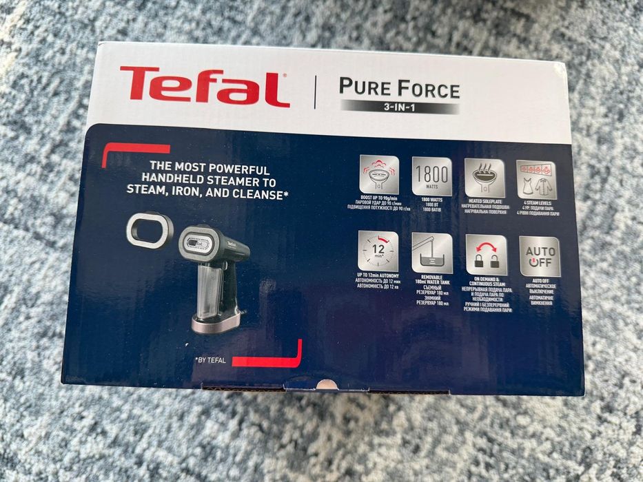 Tefal Pure Force 3-in-1 DT8765E0 nou, sigilat  -  calcare verticala