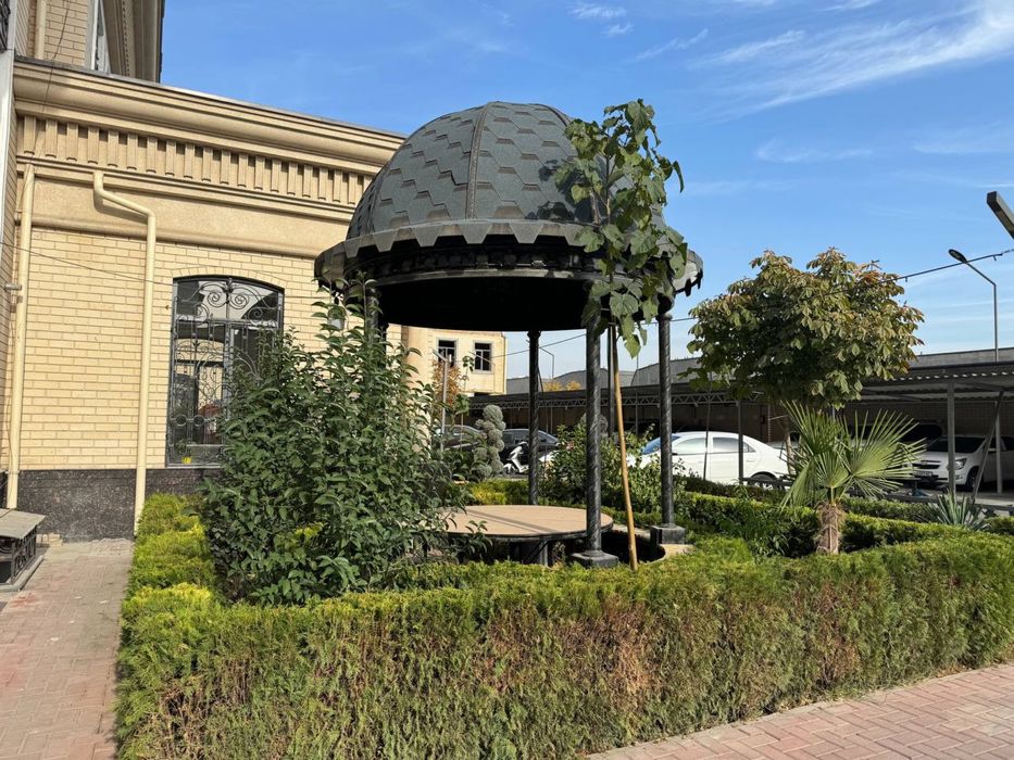 Besedka naves matal konstruksiya reshotka qilamiz