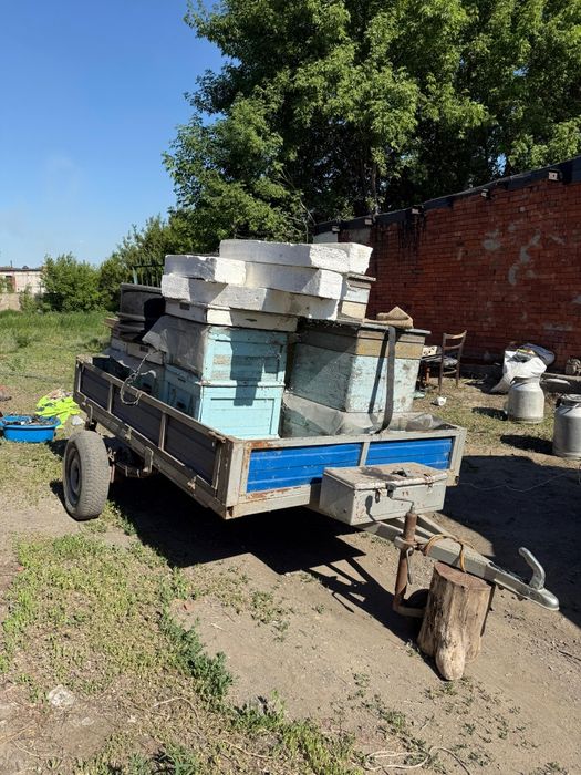 Пасека, прицеп, медогонка