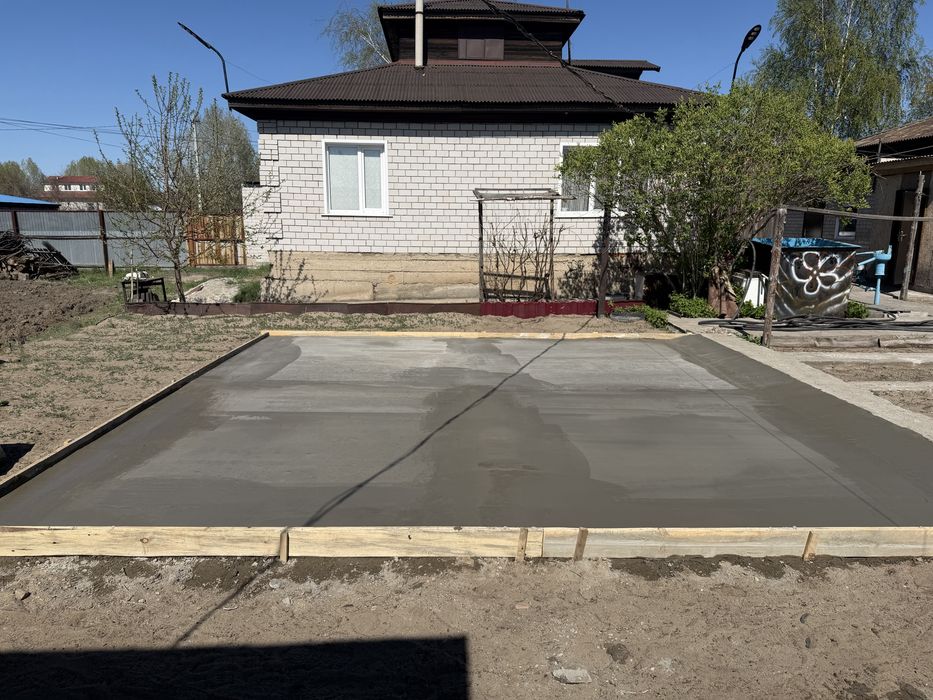 Стяжка,Брусчатка,газон