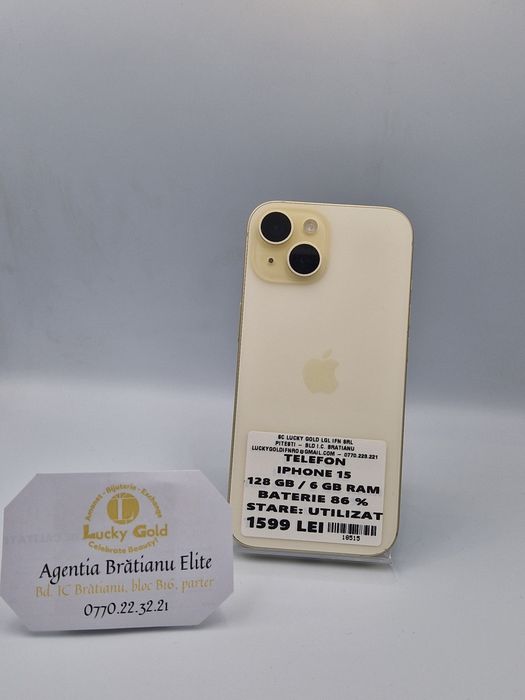 Iphone 15 128 GB Bat 86 cod 18515