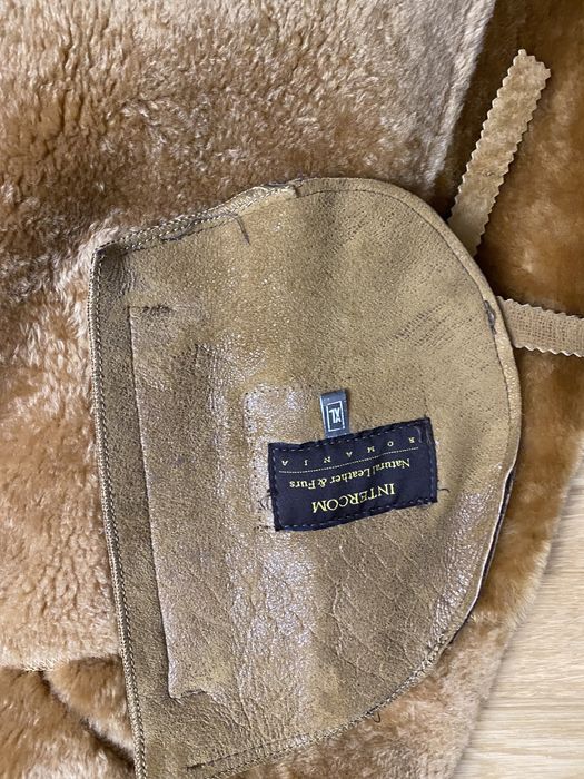 Haina de blana naturala femei cu guler de vulpe polara