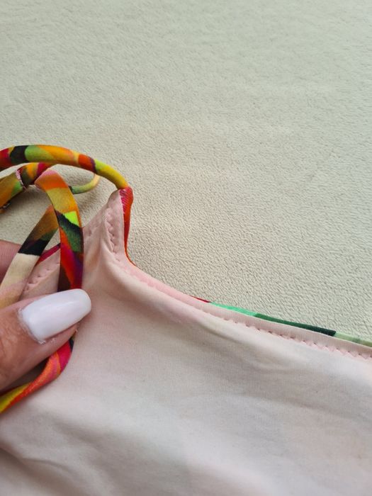 PARAMIDONA пъстър бански половинси шарен половинка луксозен размер L