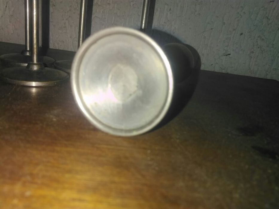 Продавам 5 броя дьлбоко посребрени Руски чашки