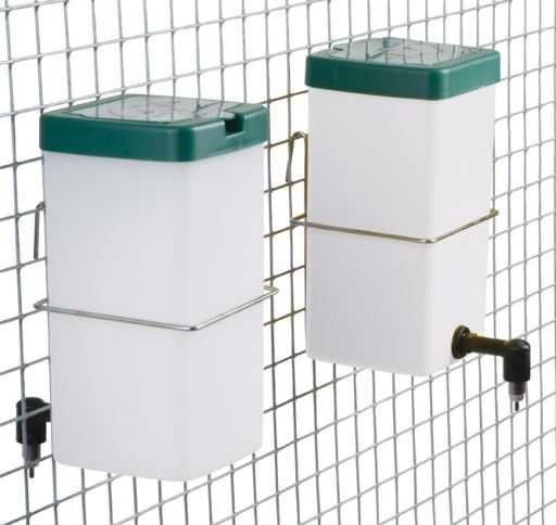 Автоматична Нипелна Поилка за Зайци К-кт /12 БР 1 Л (нипел и съд)