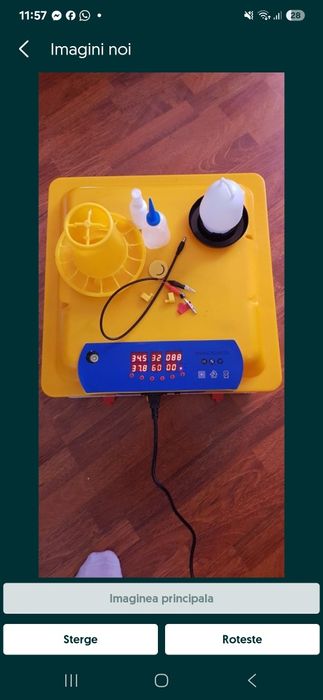 Clocitoare automatică 96 oua
Consum 130W  220V
Led in interior care lu