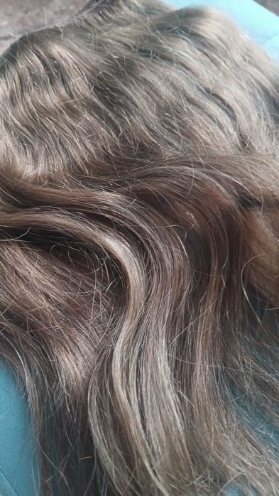 Волосы натуральные на трессе