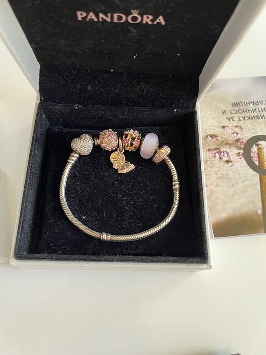 Pandora rose golg гривна