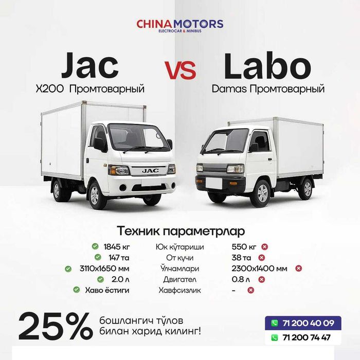 JAC X200 siz qidirgan sifat va kafolat bn Samarqanddan xarid qiling