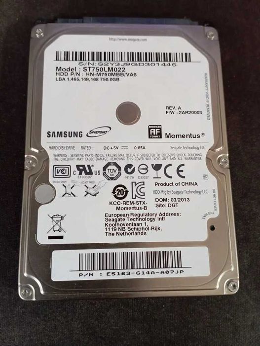 Жесткий диск 750gb