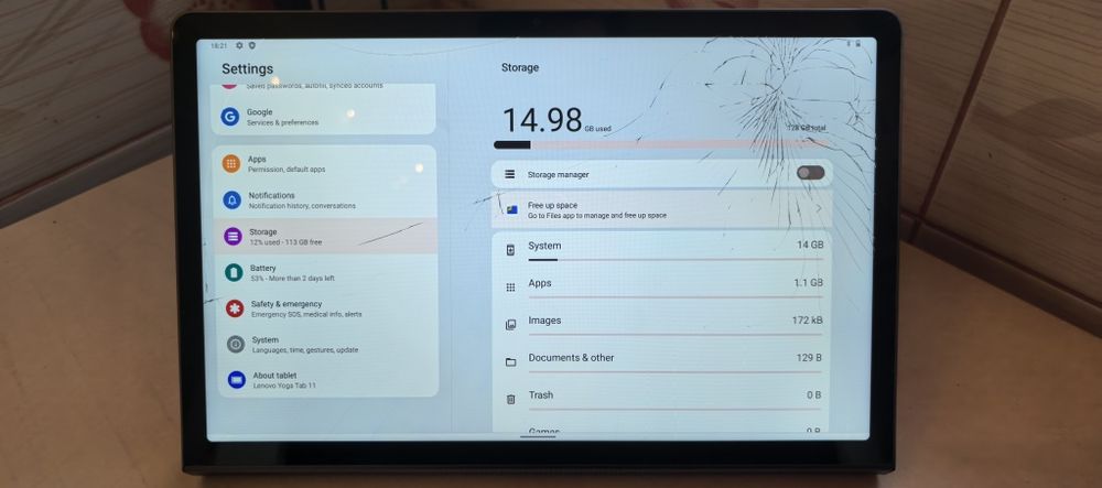 Tableta Lenovo Yoga Tab 11_J706F_128GB / 4GB Ram / Sim 4G_