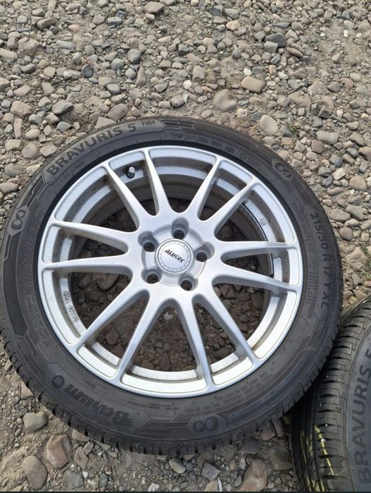 Set jante aliaj R17  5×108+ anvelope Barum