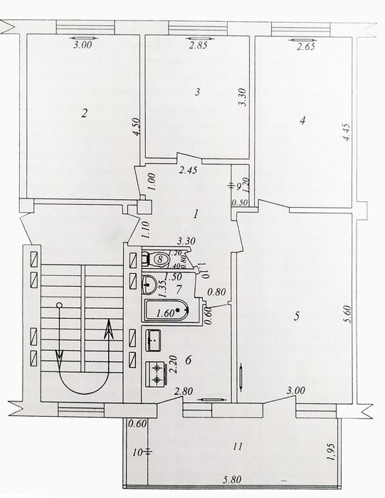 Продаётся 4 комнатная, Юнусабад-4, 2-этаж, кирпич, балкон 6х2 (своя)