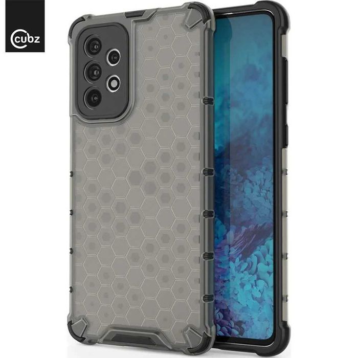 Husa carcasa Samsung Galaxy A73 5G - Gel TPU Honeycomb Shock proof Grey CUBZ