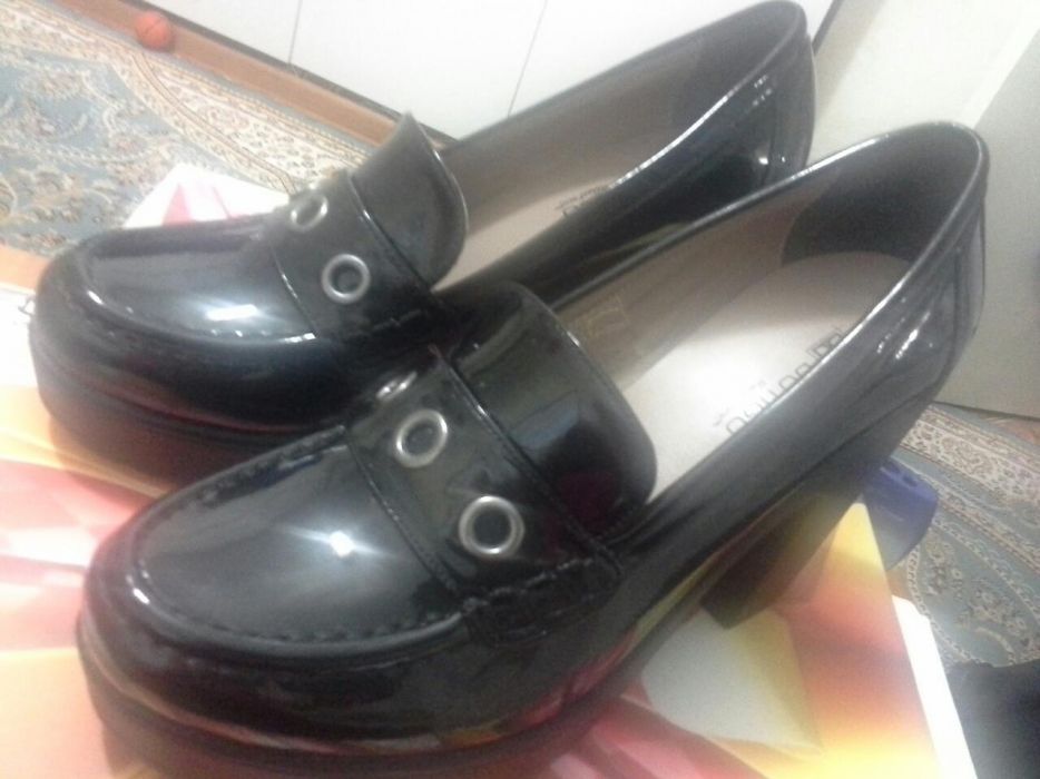 Туфли кожаные лаковые