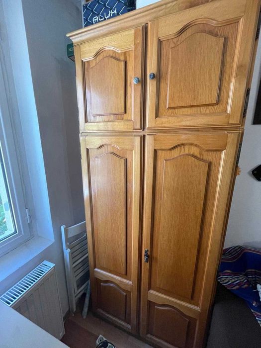 Bibliotecă living modulară stejar, 390 cm, 5 corpuri
