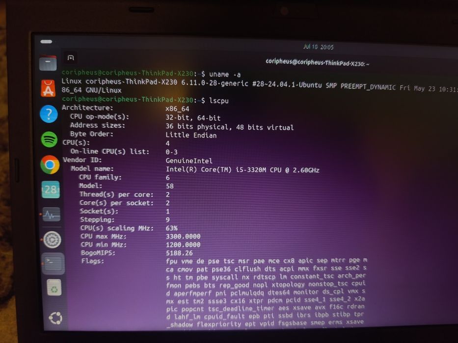 Laptop Lenovo X230