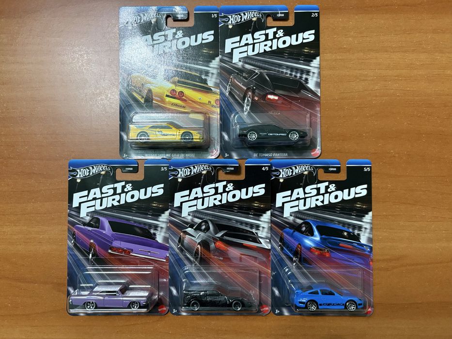 Set 5 Machete Hotwheels Fast&Furious