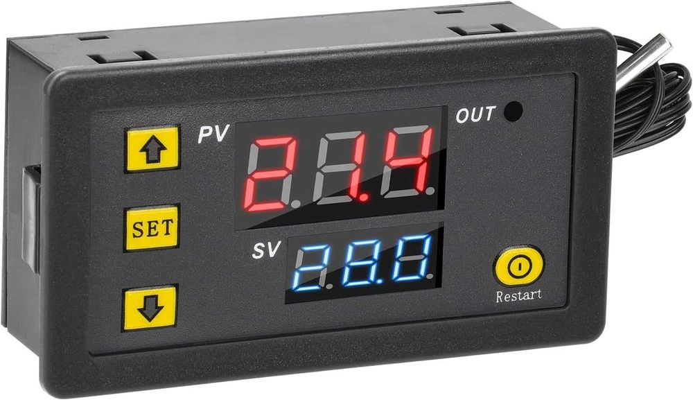 Aideepen W3230 20A 12V цифров термостат, цифров регулатор на температурата, отопление, охлаждане