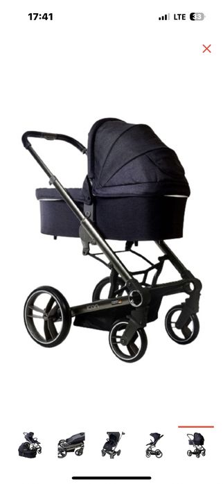 Коляска универсальная 2в1 Skillmax Icon, черно-синий