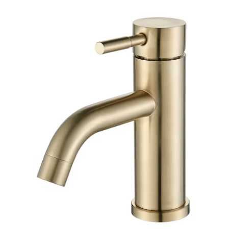 Baterie chiuveta baie auriu periat