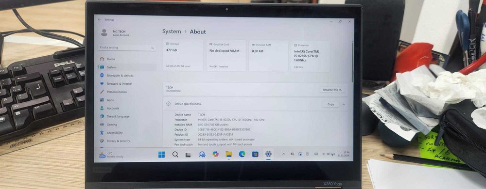 Lenovo Yoga X380 Touchscreen