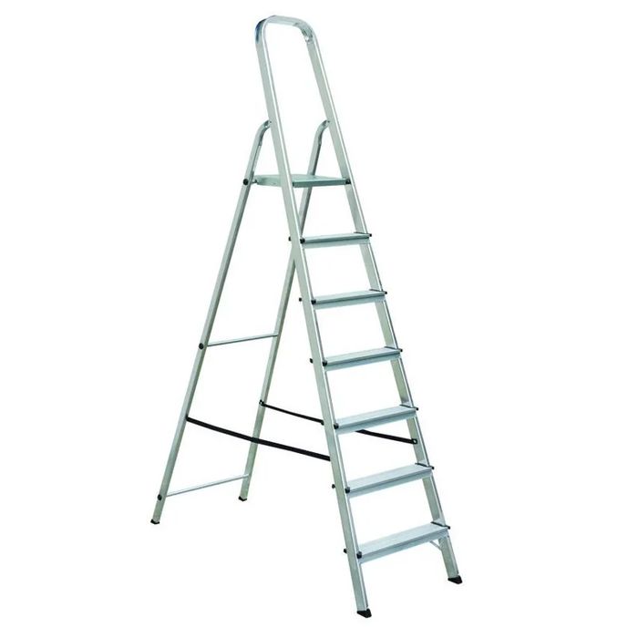 Алуминиева стълба 7 стъпала - професионална